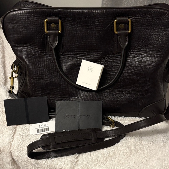 Louis Vuitton Rich Brown Leather Briefcase